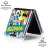 DC Comics Batman Vintage Pose Collage Art Galaxy Z Flip6 Clear Case